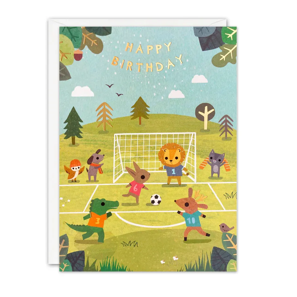 Acorns Football Birthday Card