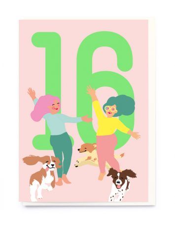 16th Birthday Girl Card