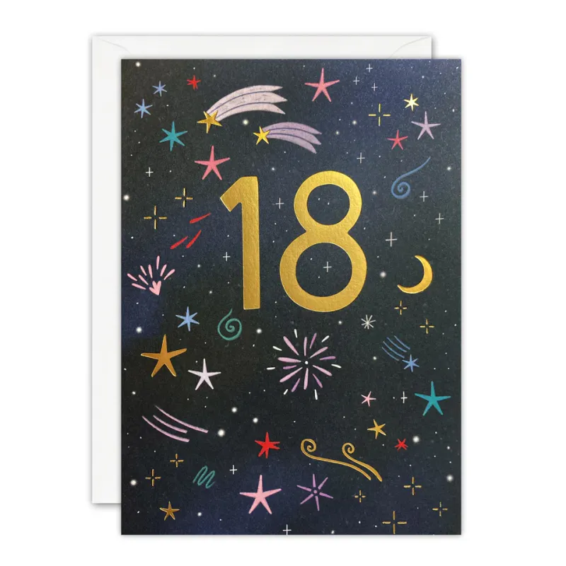 Sunbeams Age 18 Fireworks Card