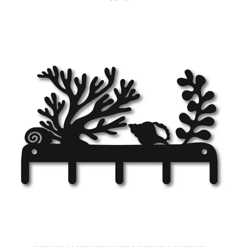 Seaweed &amp; Seashells Key Hooks