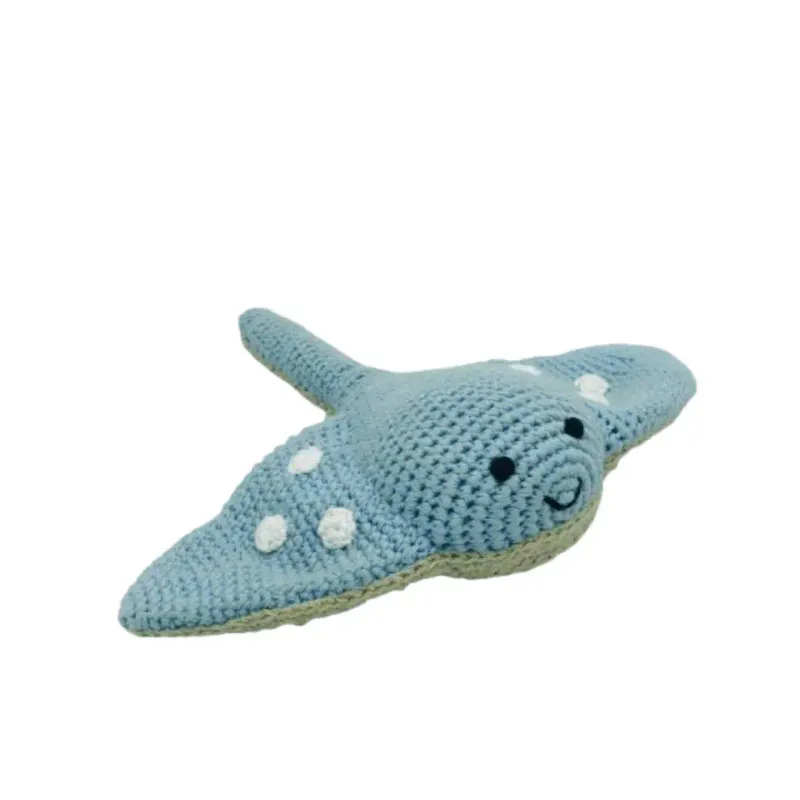 Crochet Stingray Baby Rattle