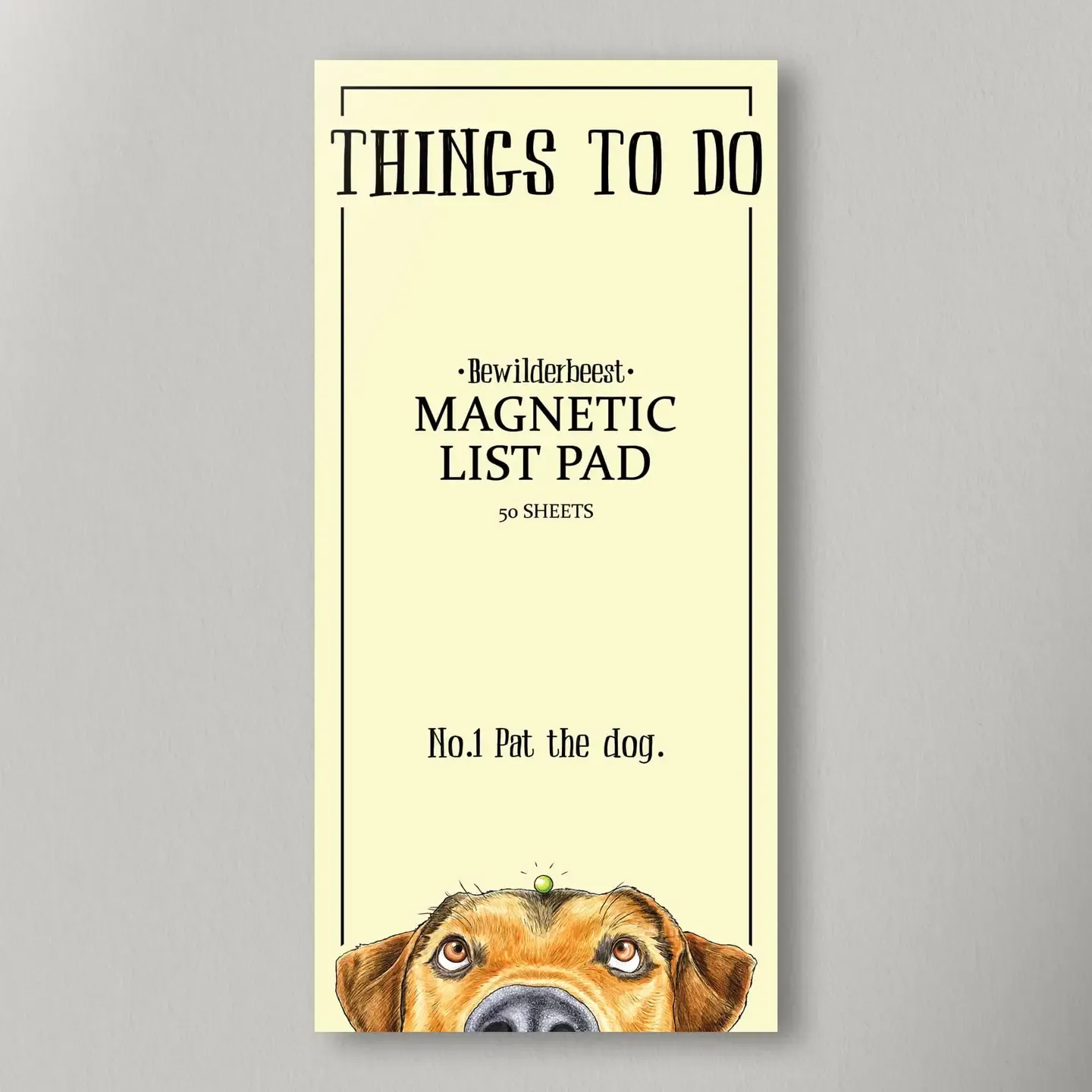 Things To Do: Pat The Dog Magnetic List Pad