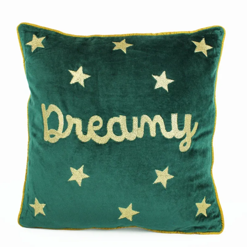 My Doris Green Velvet Dreamy Cushion