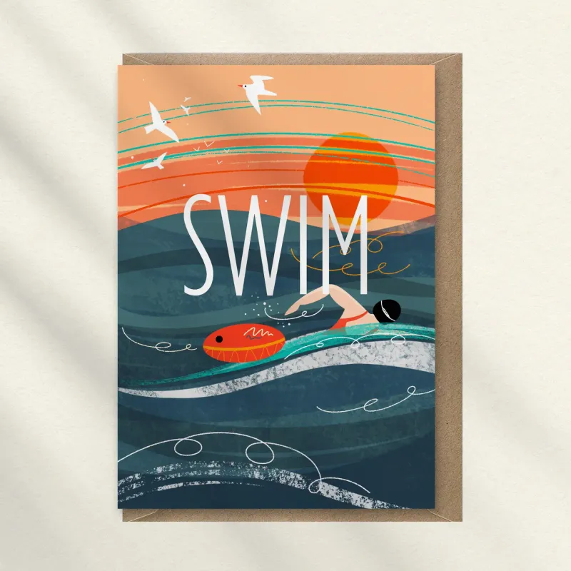 Whispers Mindful Card - Swim