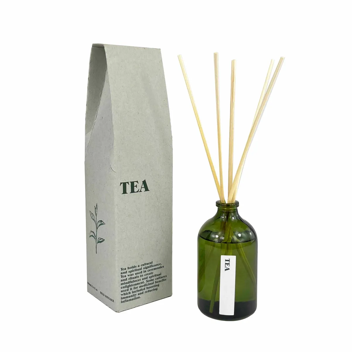 Green Botanical 100ml Reed Diffuser - Tea