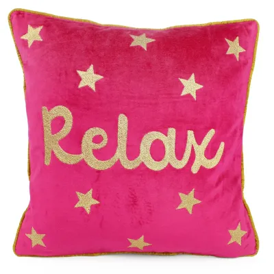 My Doris Pink Velvet Relax Cushion