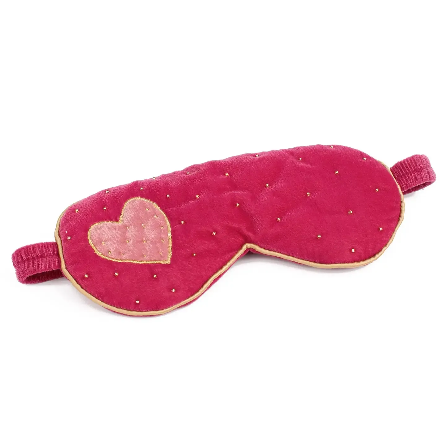 My Doris Pink Velvet Heart Sleep Mask