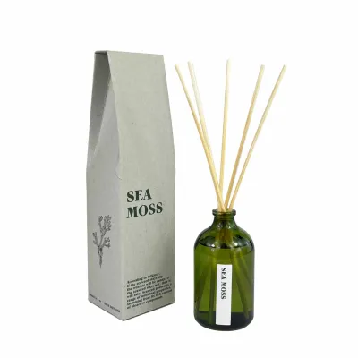 Green Botanical 100ml Reed Diffuser - Sea Moss