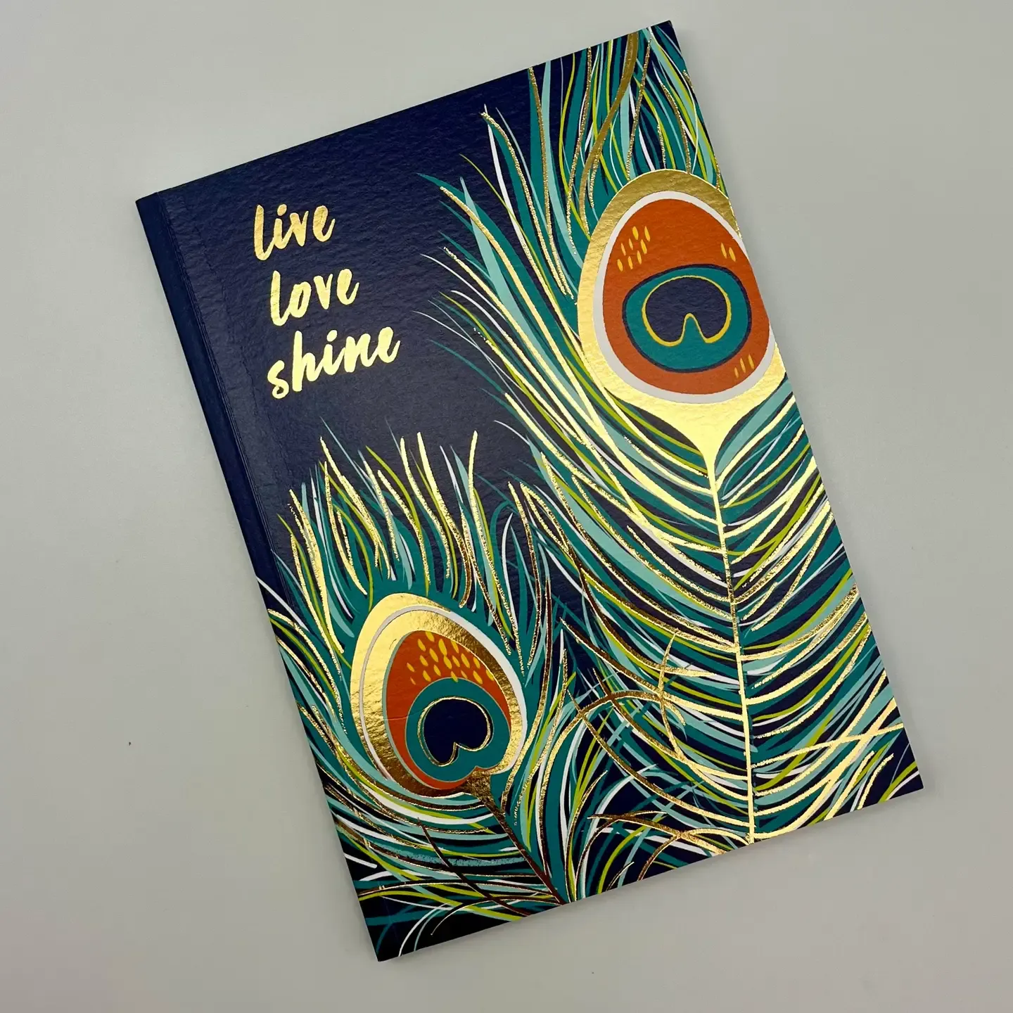 Peacock Feathers A5 Notebook