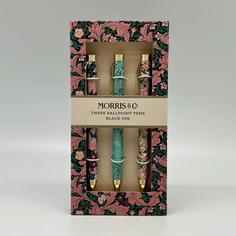 William Morris Pens Set Of 3
