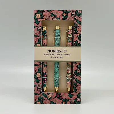 William Morris Pens Set Of 3