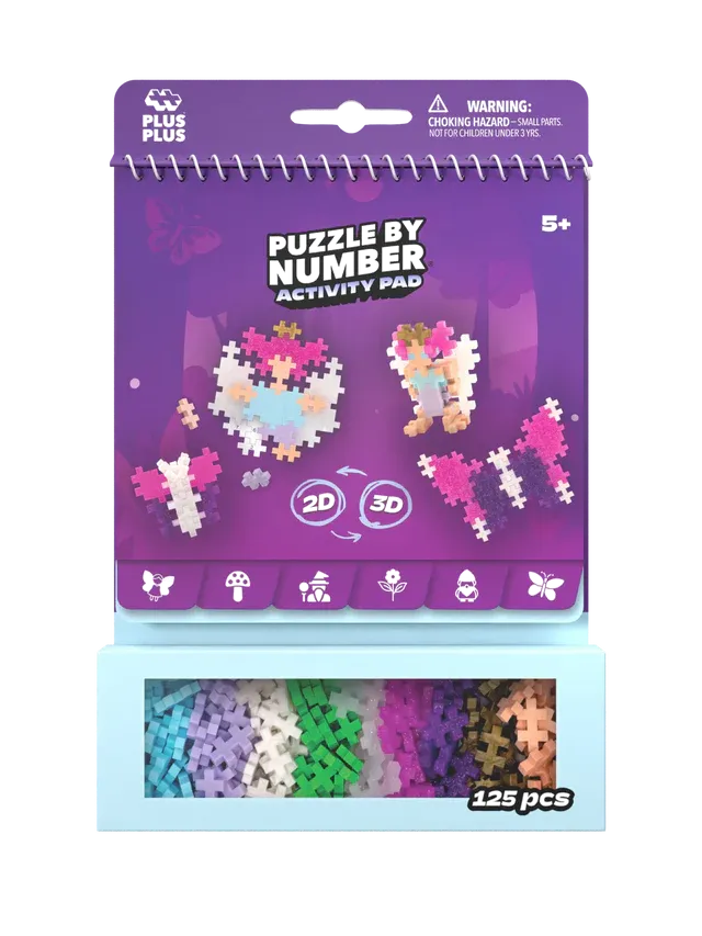 Plus Plus Puzzle By Number Activity Pad - Enchanted Forest