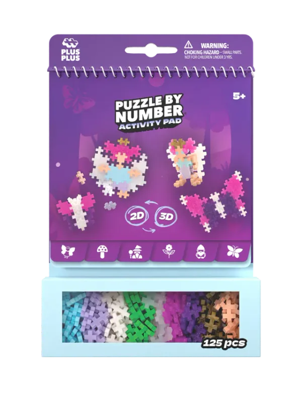 Plus Plus Puzzle By Number Activity Pad - Enchanted Forest