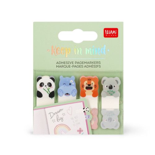 Legami Adhesive Page Markers - Cute Animals