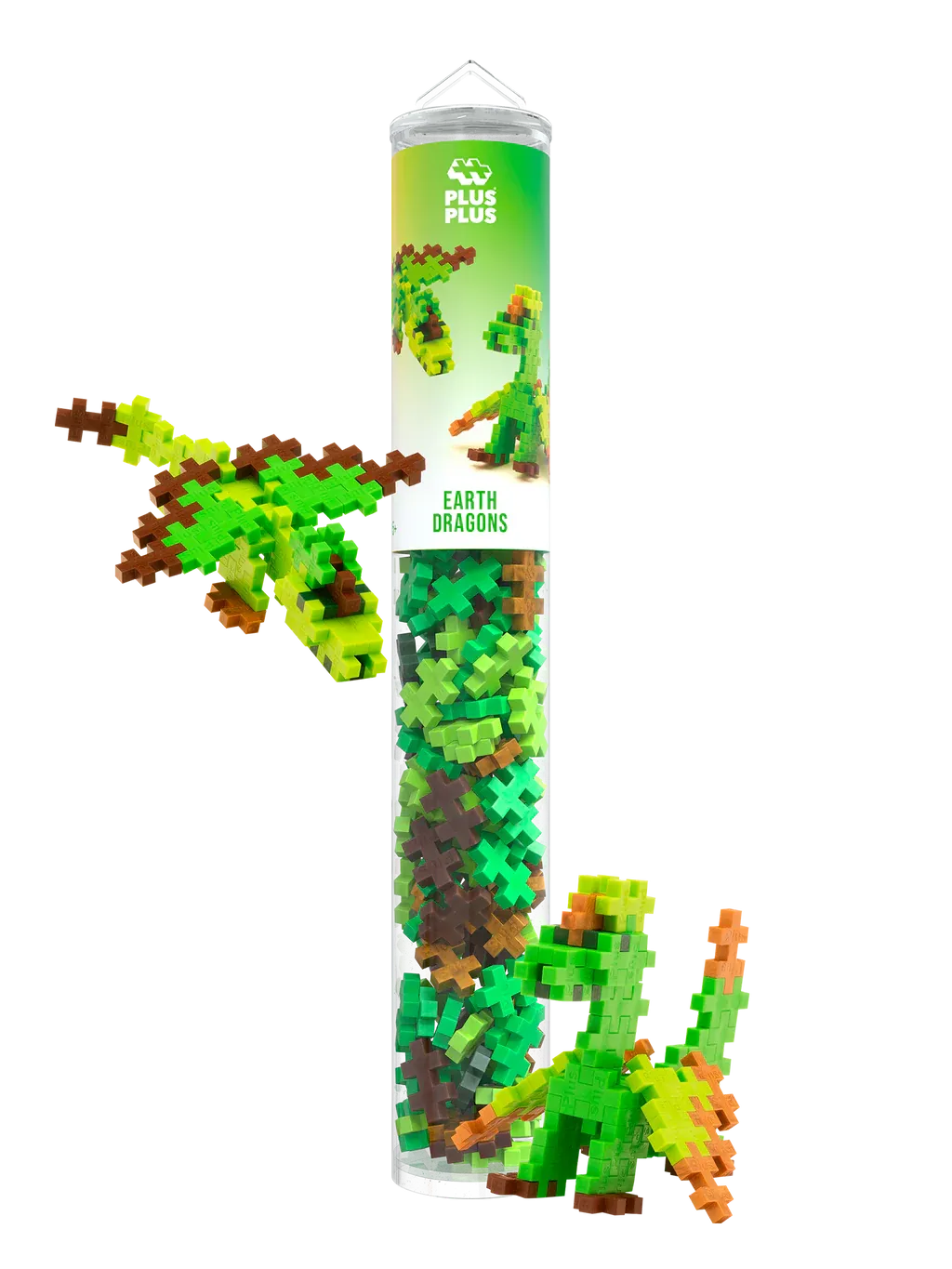 Plus Plus 100 Piece Tube - Earth Dragons