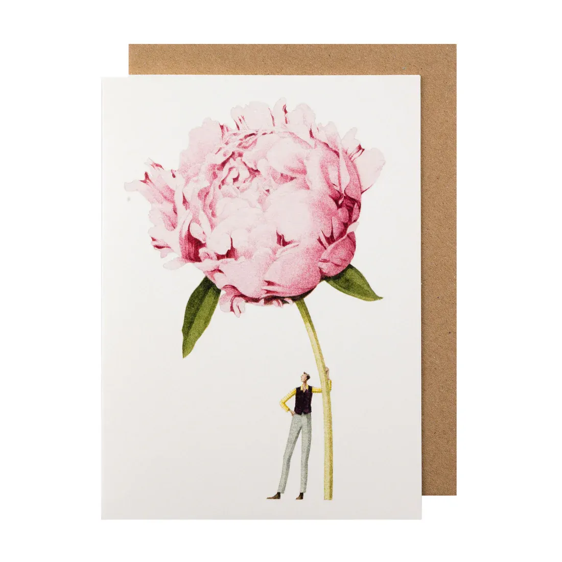 Pink Peony - Card