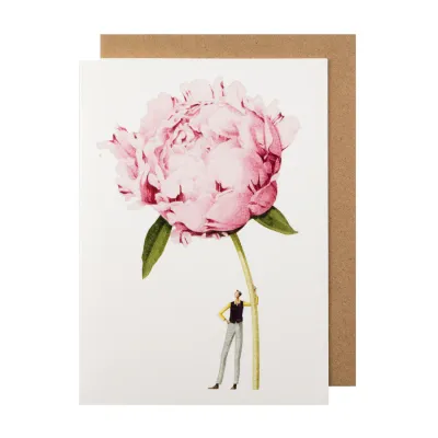 Pink Peony - Card