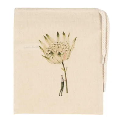 Astrantia - Mini Cotton Drawstring Bag