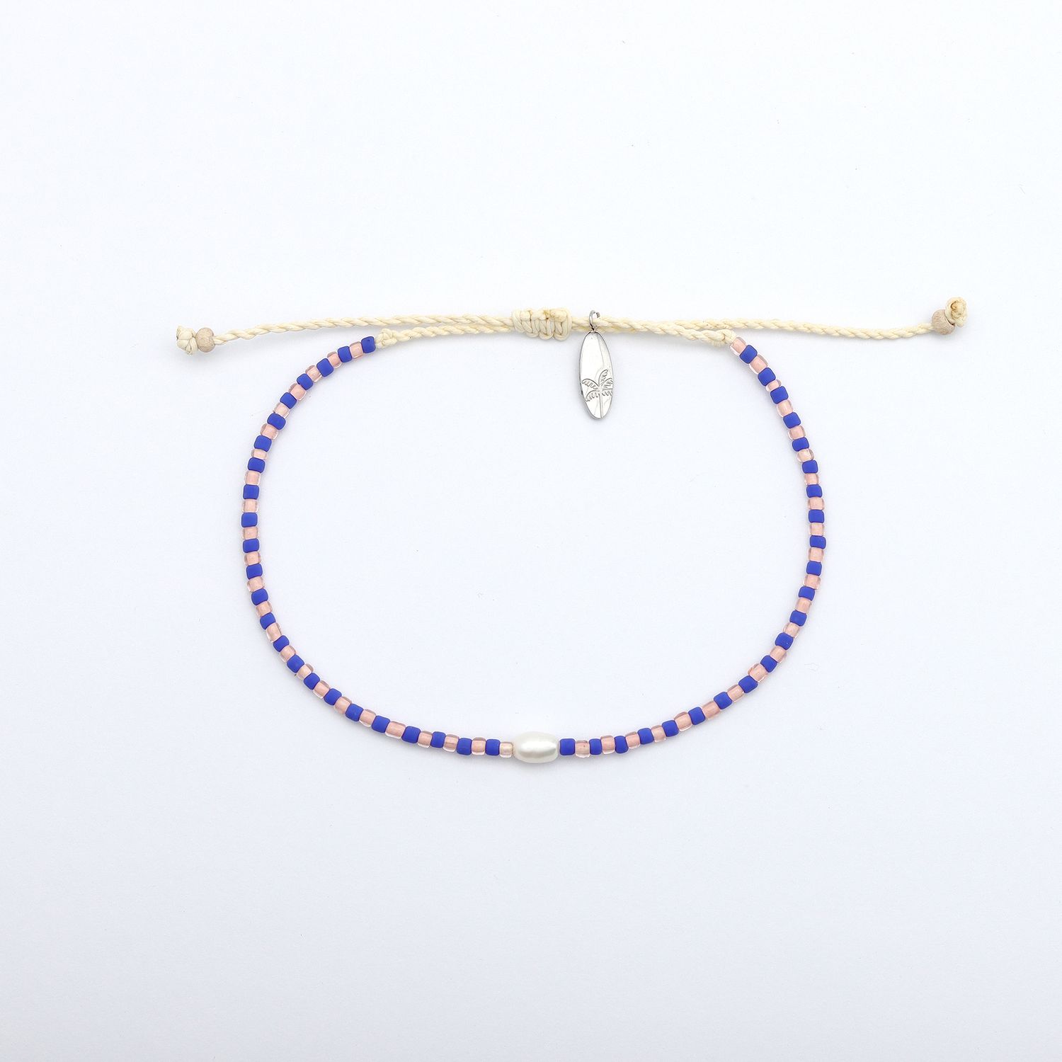 Dainty Navy &amp; Pink Bracelet