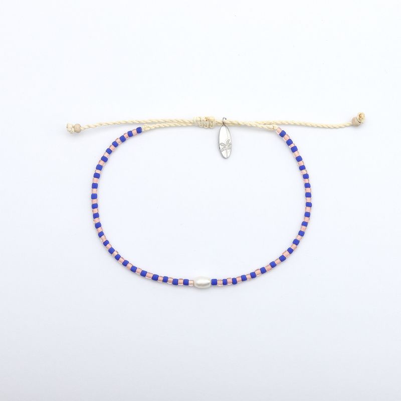 Dainty Navy &amp; Pink Bracelet