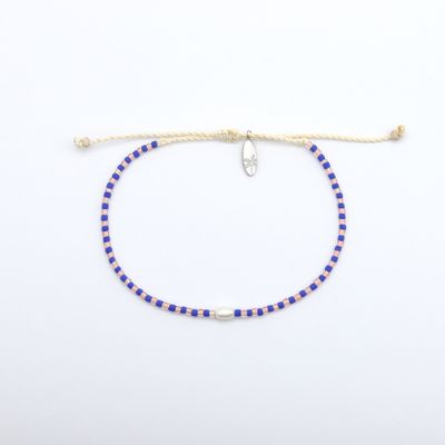 Dainty Navy &amp; Pink Bracelet
