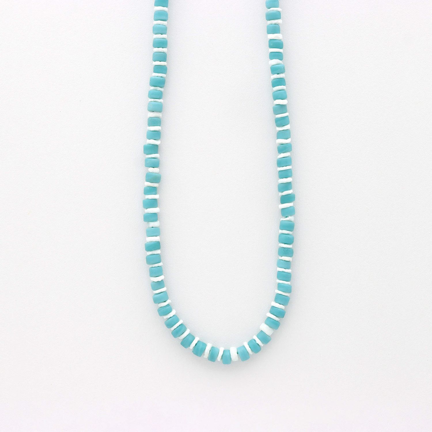 Blue &amp; White Bead Necklace