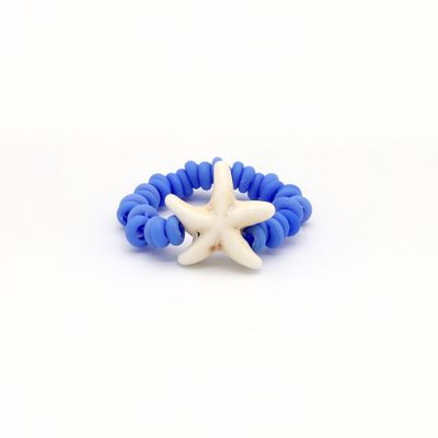 Blue Starfish Stretchy Ring