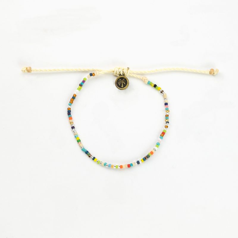 Multi Coloured Bead Anklet