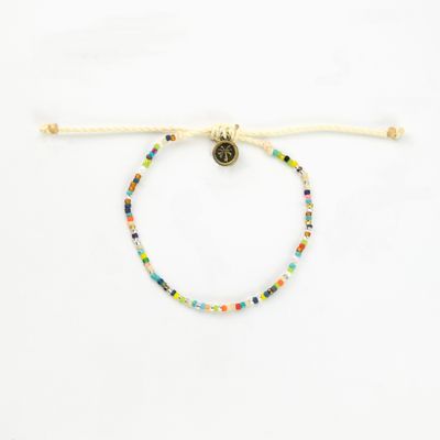 Multi Coloured Bead Anklet