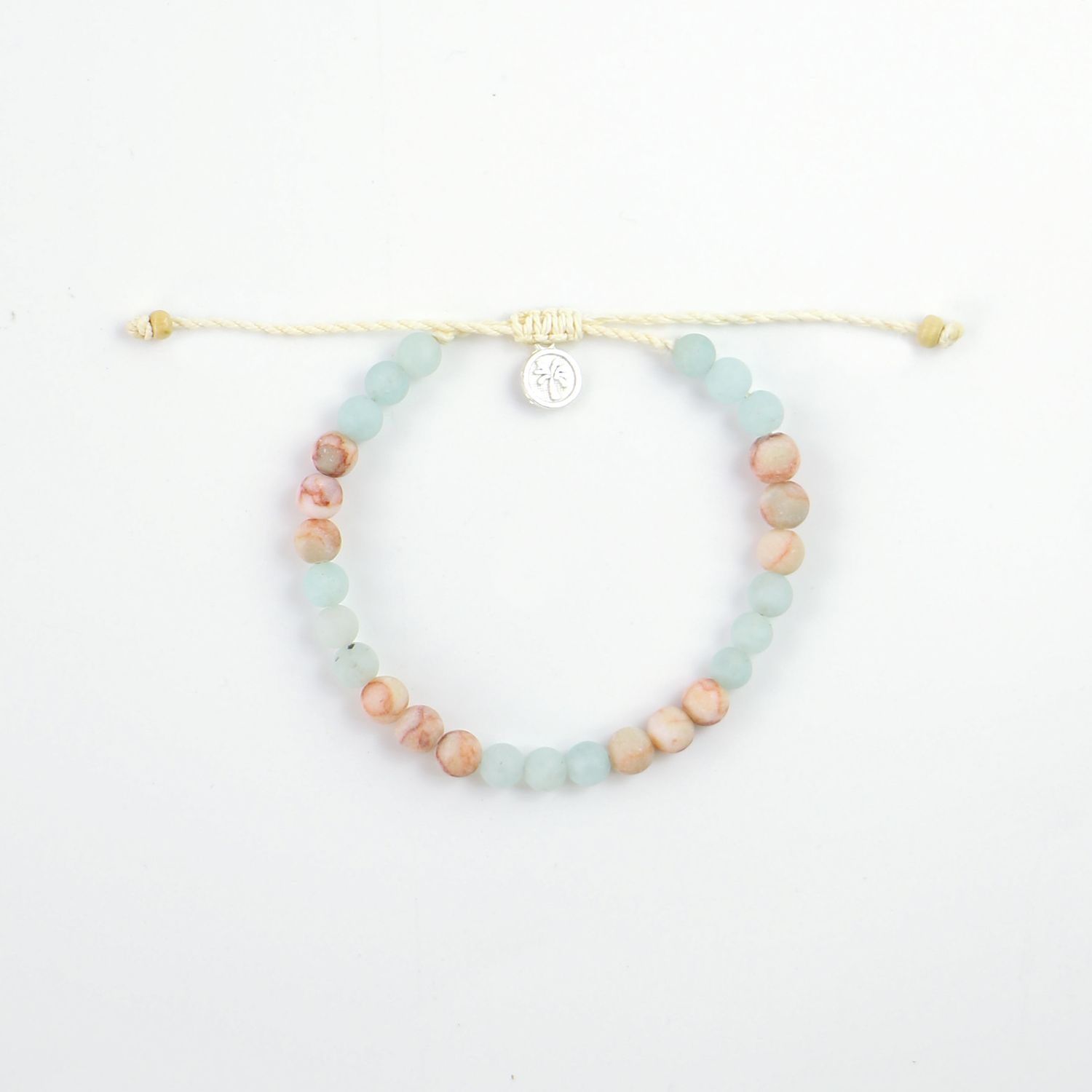 Natural &amp; Aqua Stone Bracelet
