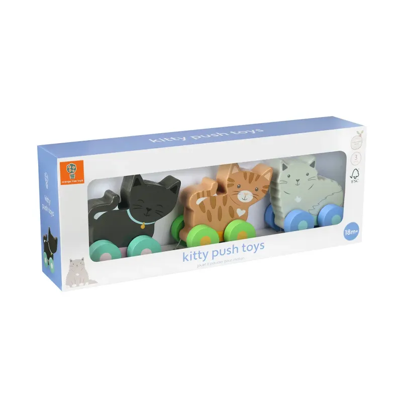 Kitty Wooden Push Toys