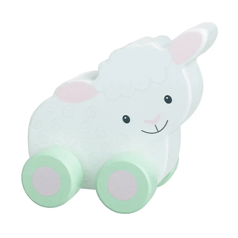 Sheep First Wooden Push Toy