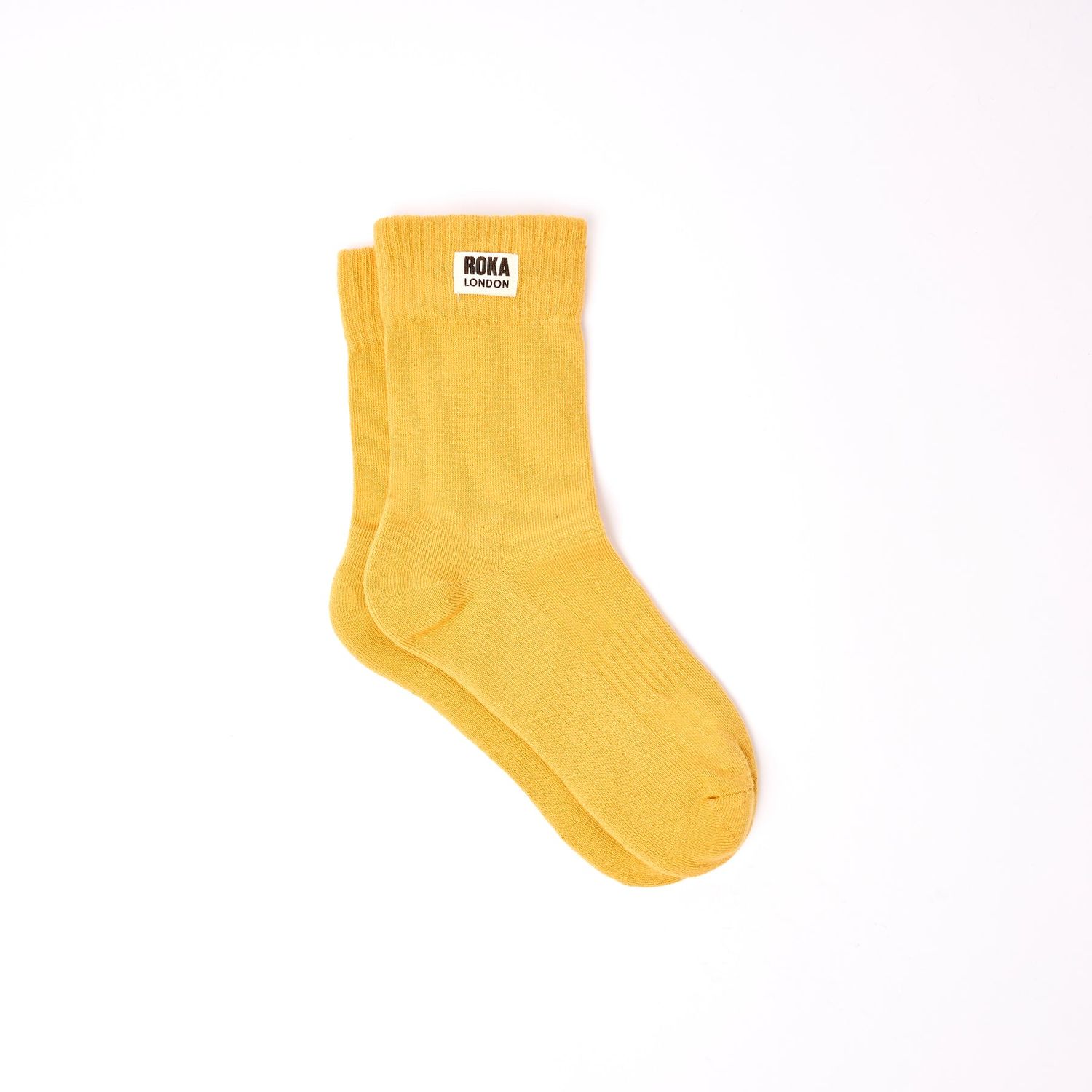 Roka London Wimbledon Organic Cotton Socks - Corn (One Size)