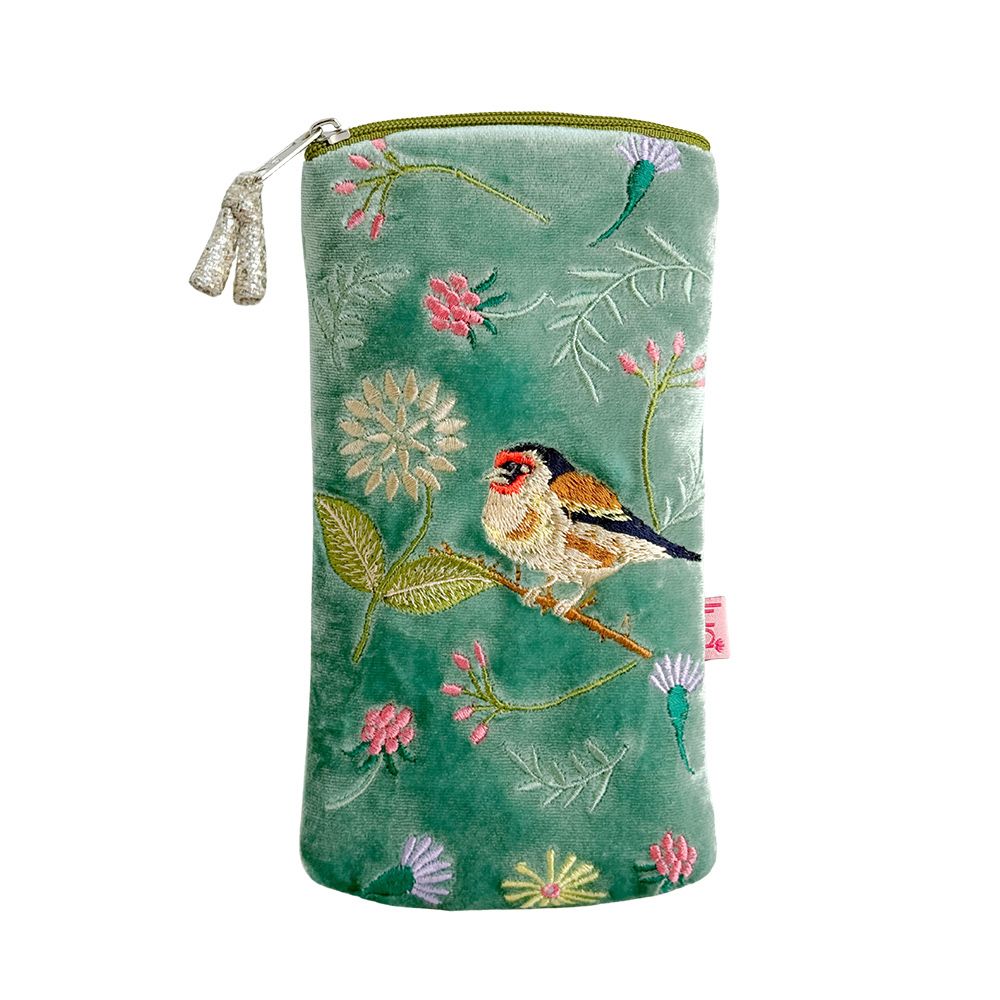 Lua Goldfinch Glasses Case - Mint