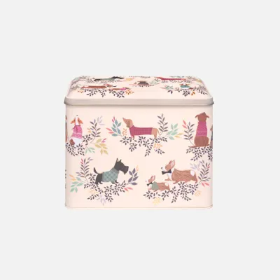 Sara Miller Dapper Dogs Medium Hinged Lid Caddy