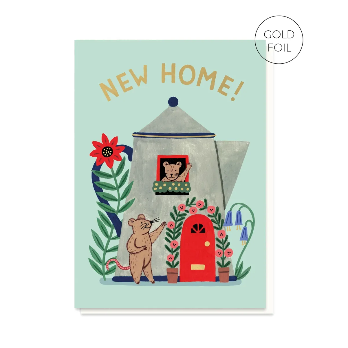 Coffee Pot New Home Card