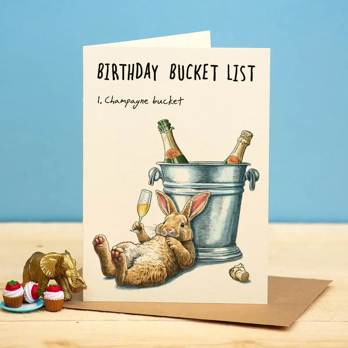 Bunny Bucket List Card