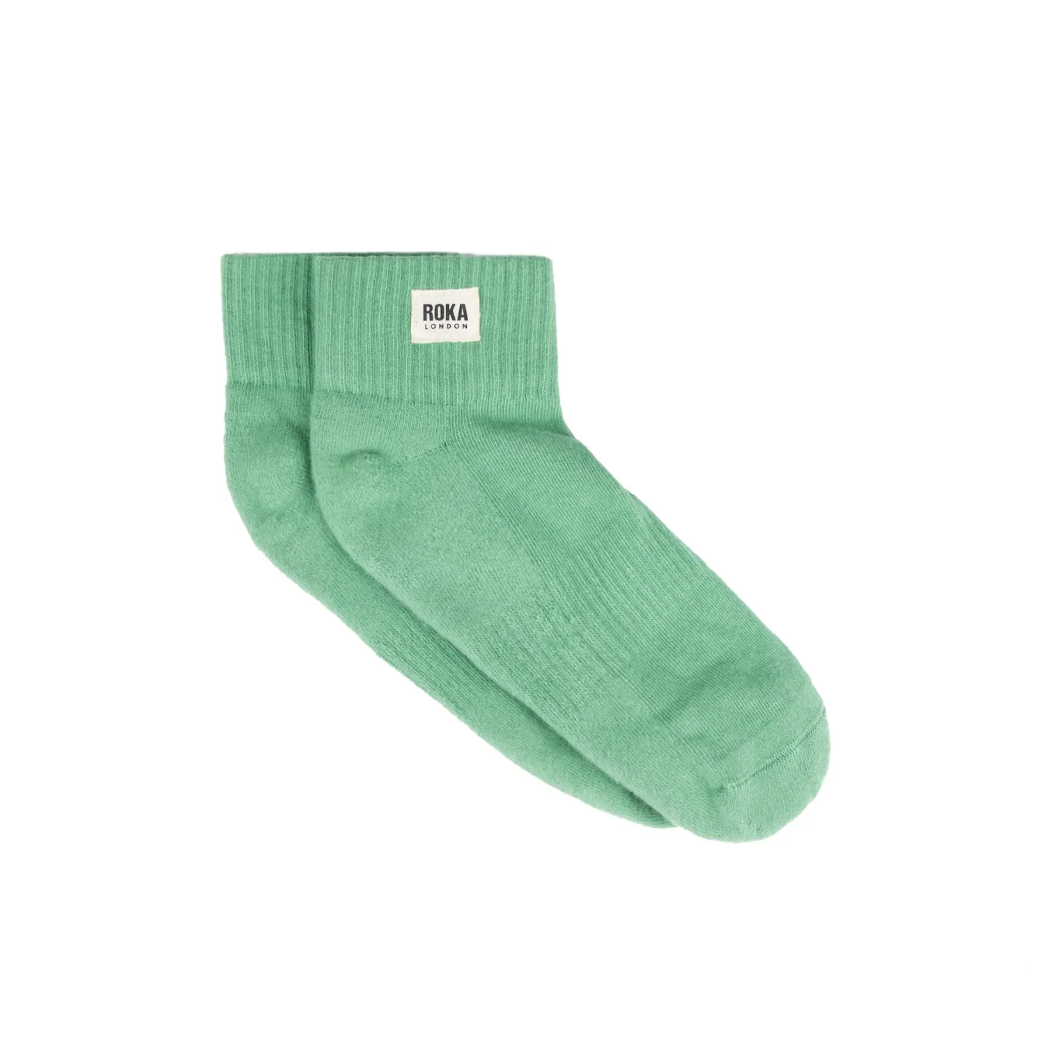 Roka London Wembley Organic Cotton Socks - Matcha (One Size)