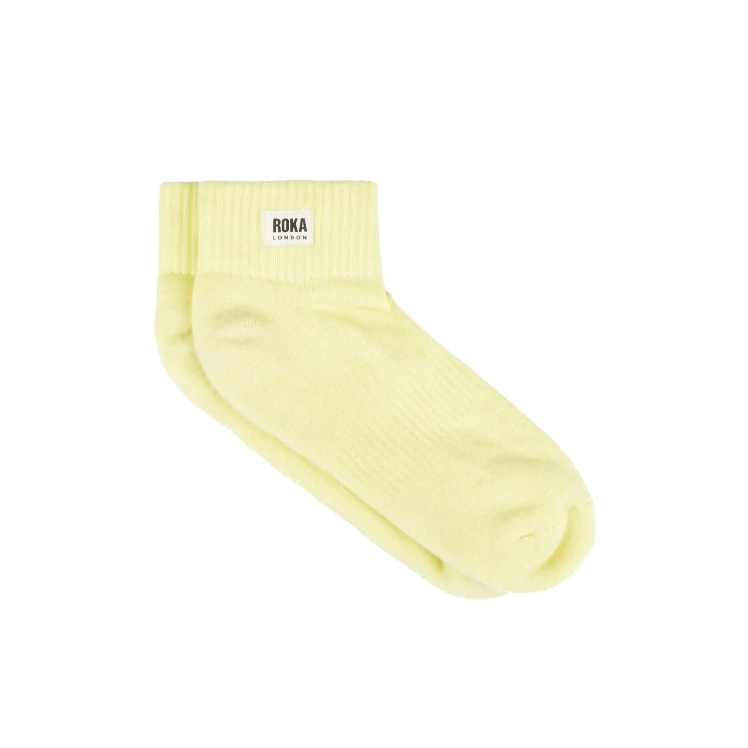 Roka London Wembley Organic Cotton Socks - Lemonade
