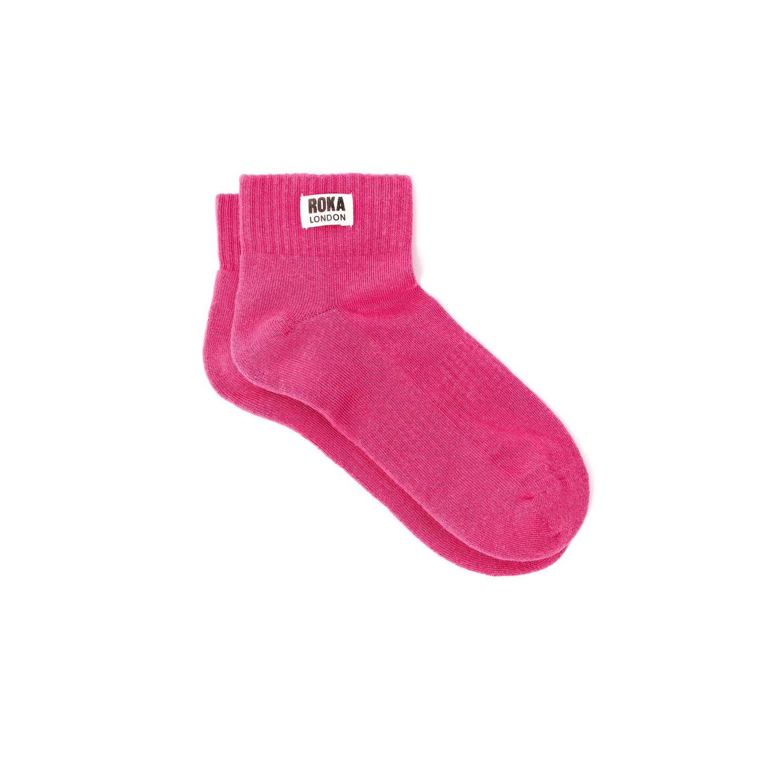 Roka London Wembley Organic Cotton Socks - Granita Red (One Size)