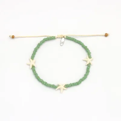 Green Starfish Anklet