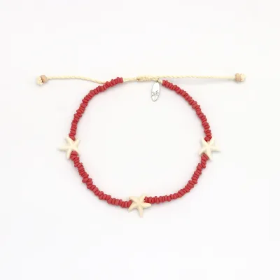 Pink Starfish Anklet