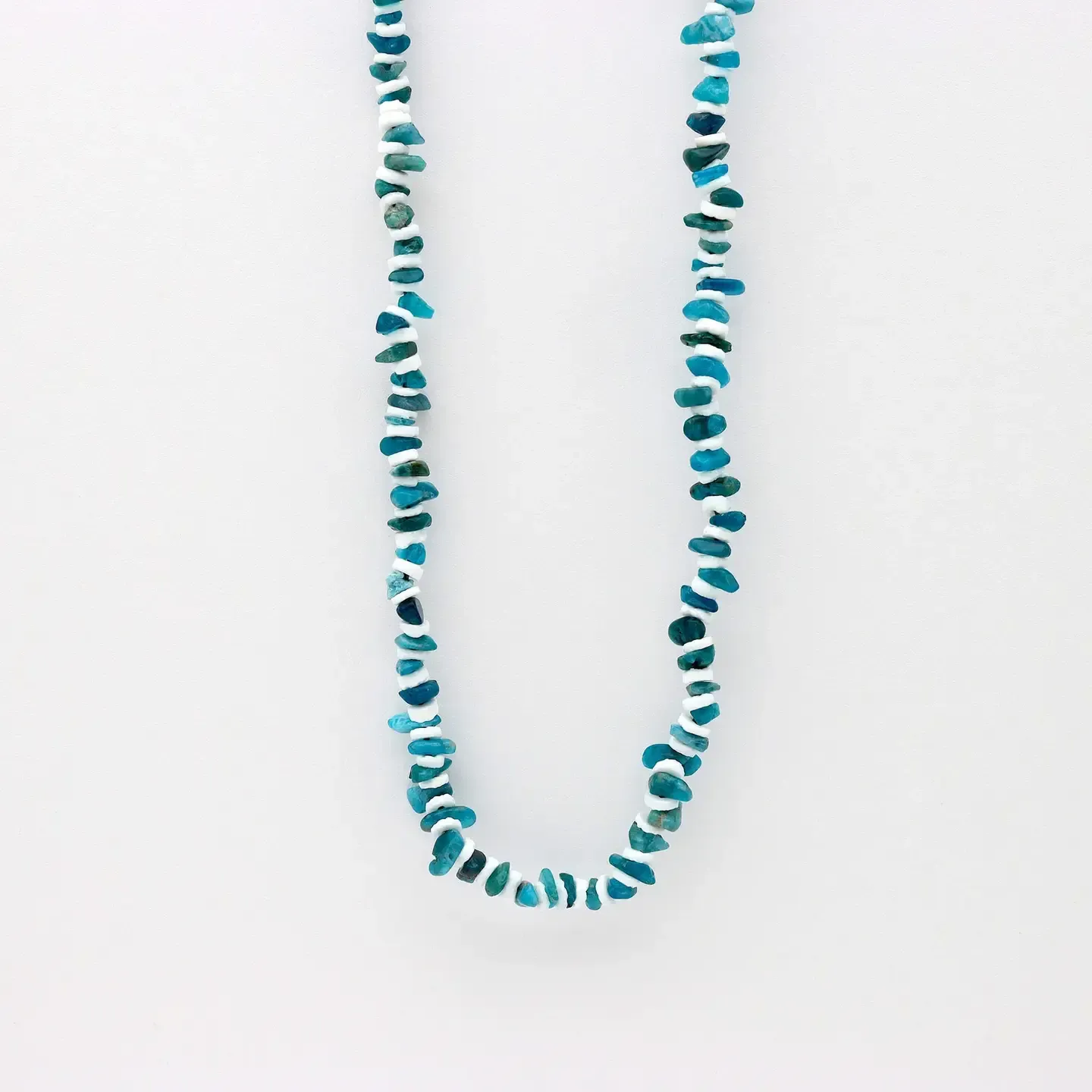 Dunes Stone Bead Necklace - Deep Ocean