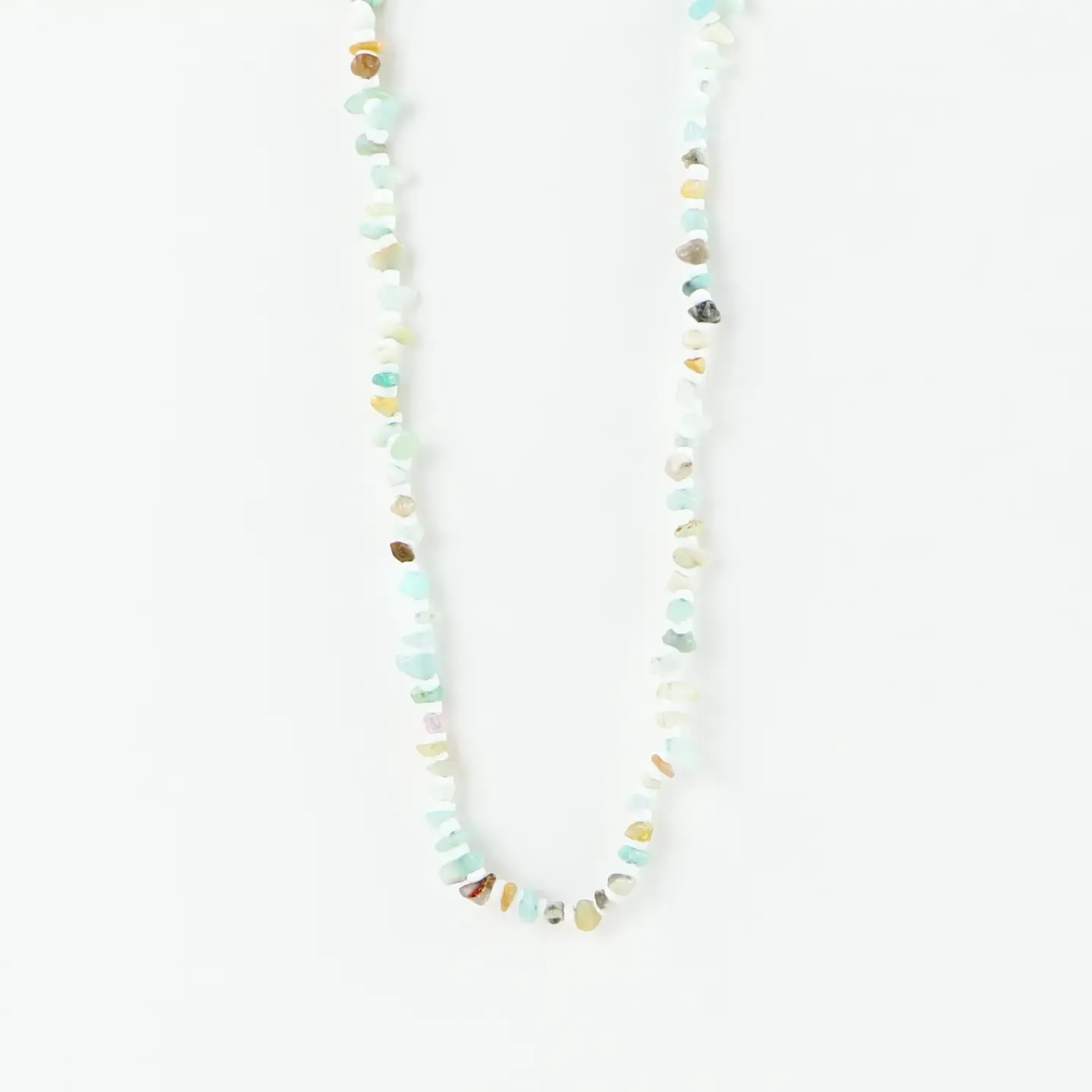 Dunes Stone Bead Necklace - Light Blues