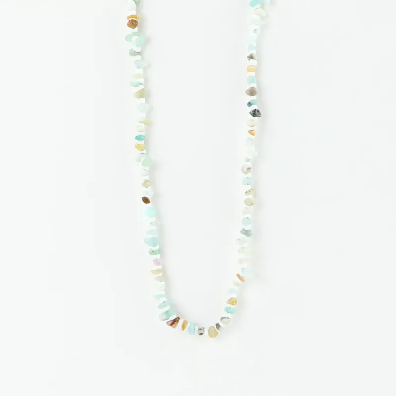 Dunes Stone Bead Necklace - Light Blues