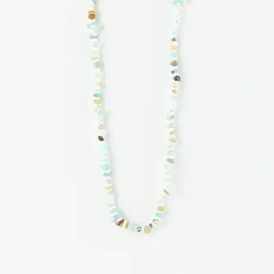 Dunes Stone Bead Necklace - Light Blues