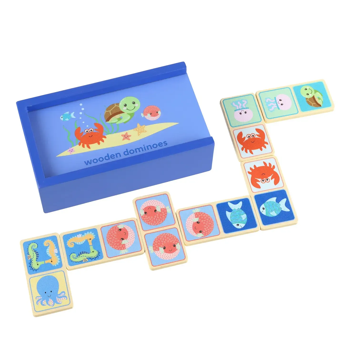Sealife Wooden Dominoes