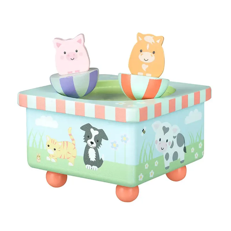 Farmyard Animals Music Box