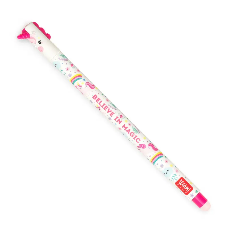 Legami Erasable Gel Pen - Unicorn (Pink Ink)