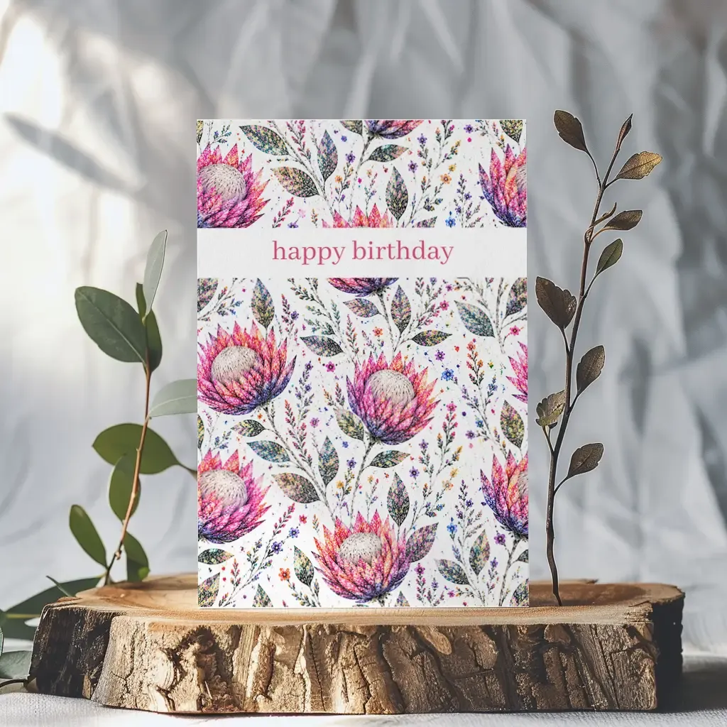Botanical Birthday Card